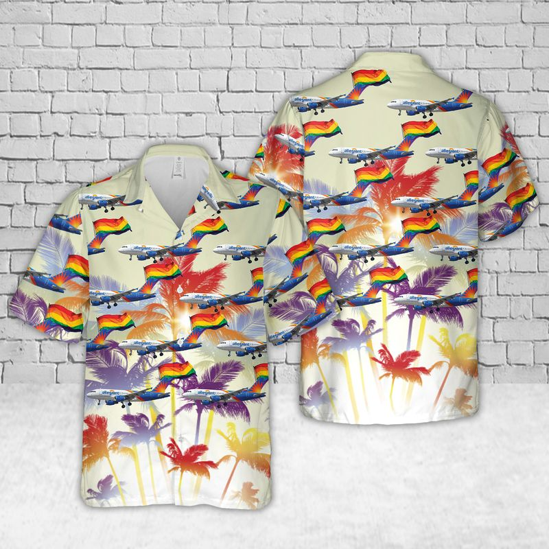 Gay Hawaiian Shirts, Allegiant Airlines Fly With Pride Hawaiian Shirt, Pride Hawaiian Shirt, Gift For Gaymer HO4548