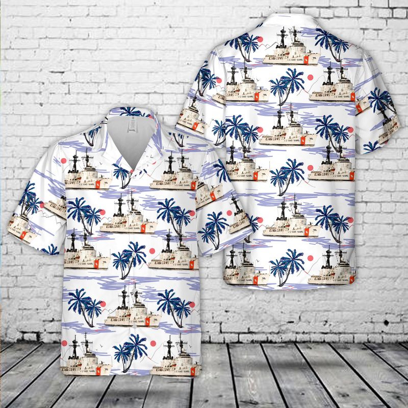 US Coast Guard USCGC Hamilton (WHEC-715) Hamilton-class cutter Hawaiian Shirt HO2832