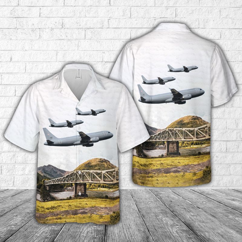 Hungarian Air Force 605 Airbus A319-100 Hawaiian Shirt HO2849
