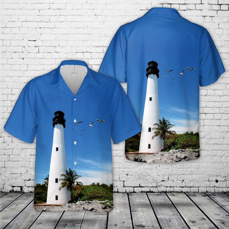 Cape Florida Lighthouse, Key Biscayne, Florida Hawaiian Shirt HO2816