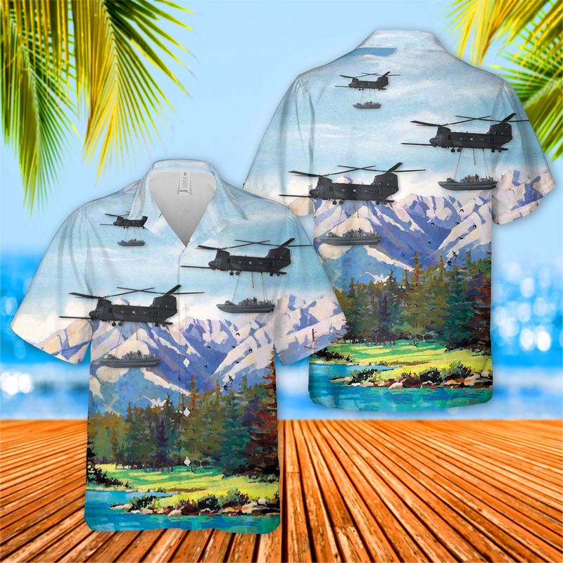 US Army 160th Special Operations Aviation Regiment MH-47G Hawaiian Shirt HO3064