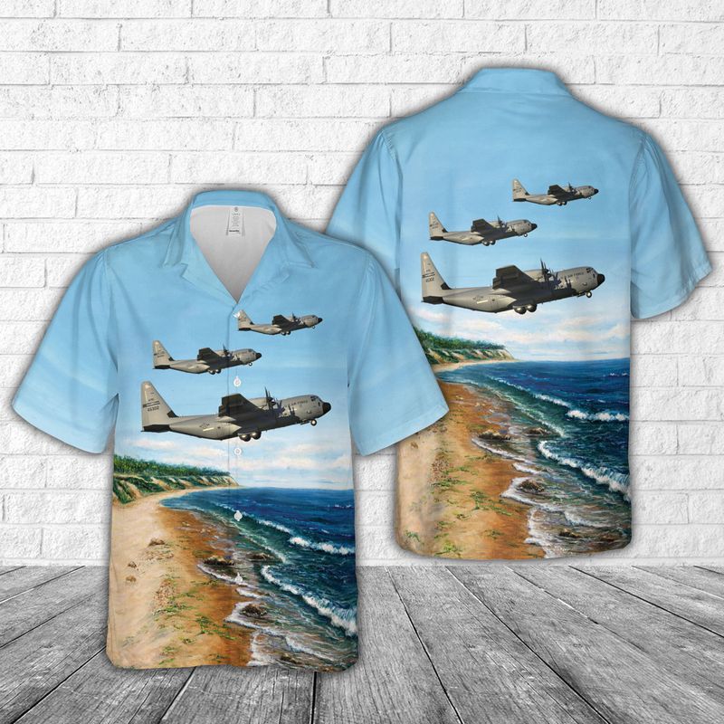 US Air Force Lockheed Martin WC-130J Hercules 96-5302 Hurricane Hunter Hawaiian Shirt HO2840