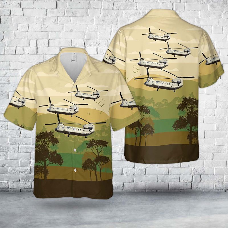 US Army Boeing CH-47F Chinook (414) Hawaiian Shirt HO2853