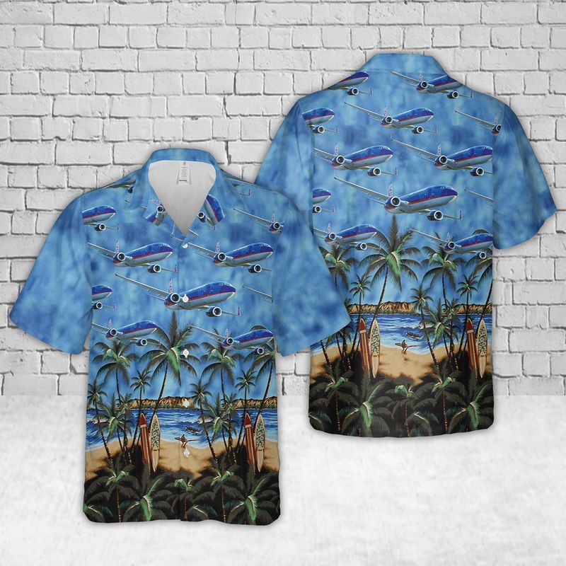 Sun Country Airlines Boeing 737-800 Hawaiian Shirt, Hawaiian shirt for men, women HO3786