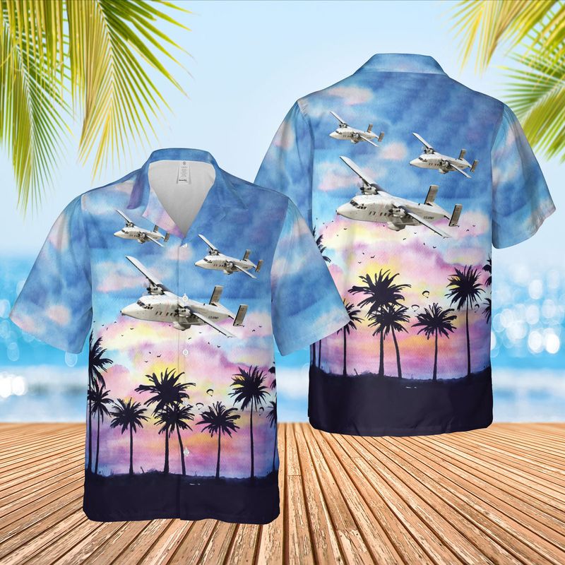 US Army AC-119G K Shadow Stinger Hawaiian Shirt HO3040