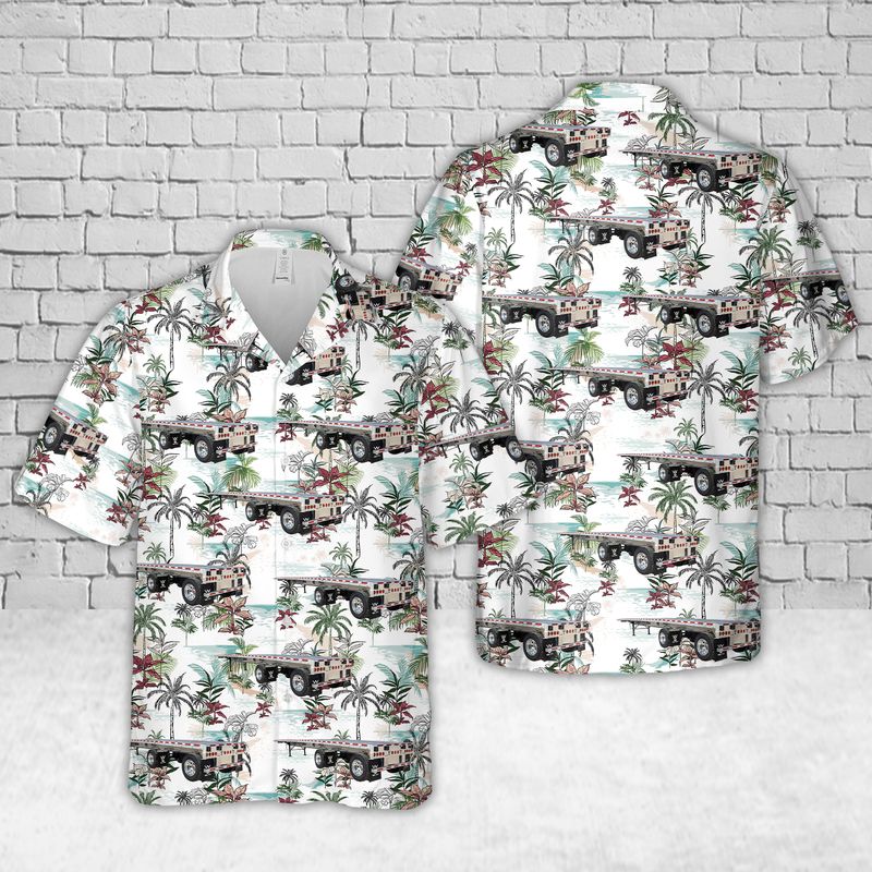 2022 Wilson Flatbed Trailer Aluminum New Hawaiian Shirt HO2866