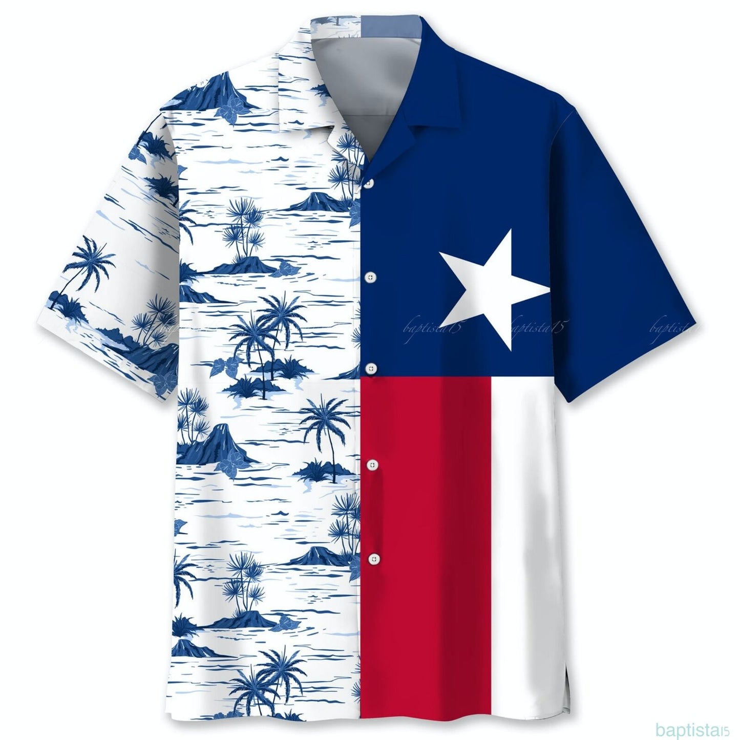 Texas Coconut Short-Sleeve Hawaiian Shirt For Fan Men Lover Style HO2410
