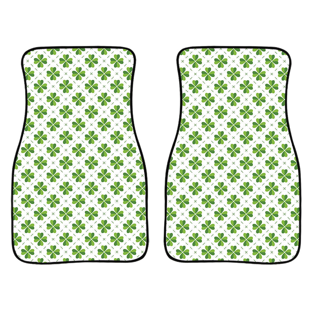 Shamrock Saint Patrick'S Day Print Front And Back Car Floor Mats, Front Car Mat PO0324