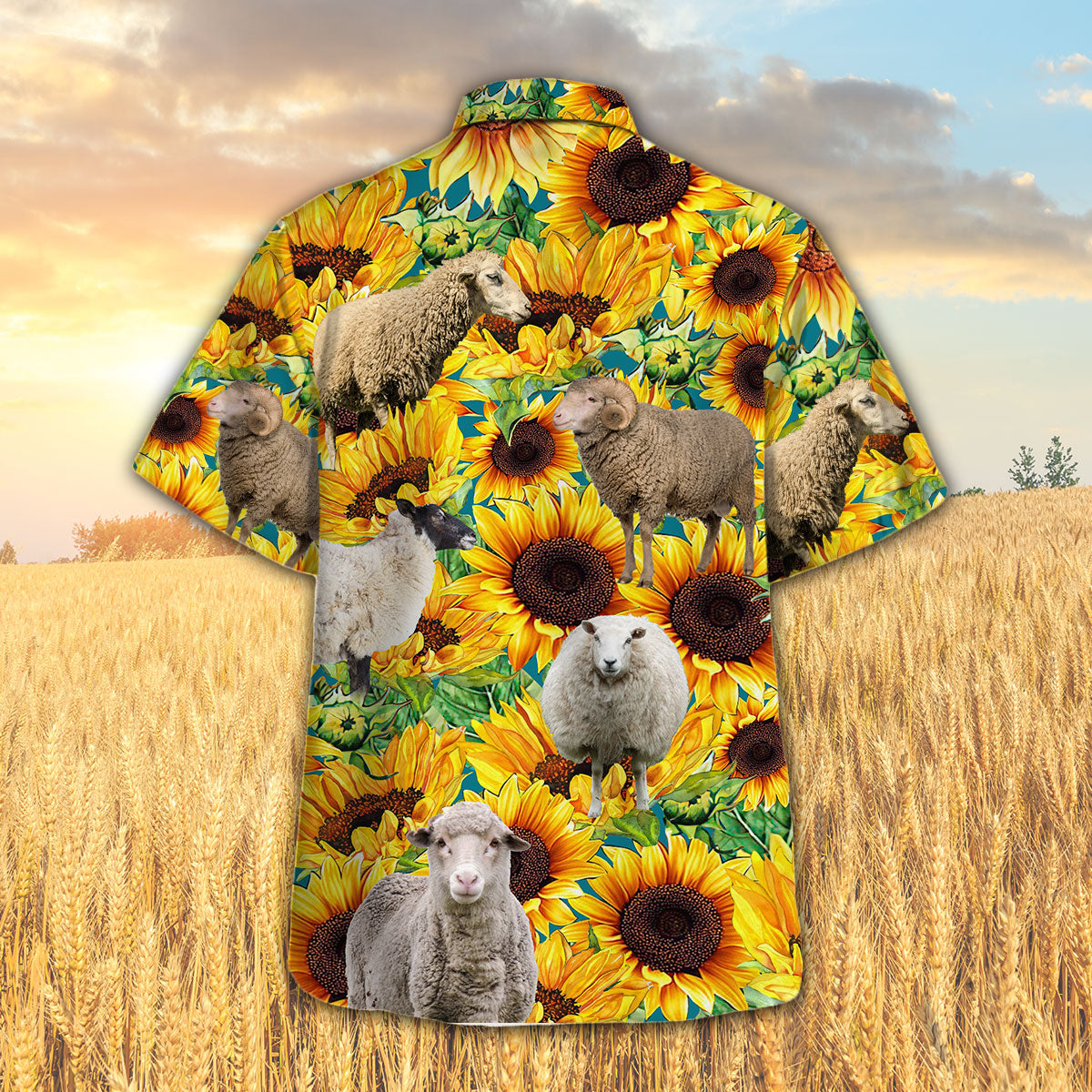Sunflower Sheep Hawaiian Shirt HO5435