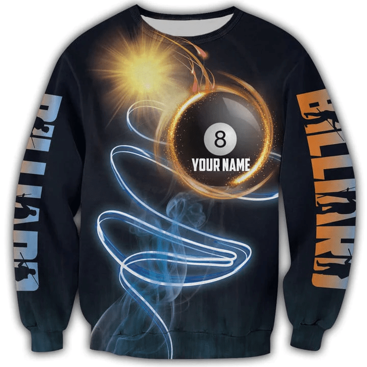 Lasfour 8 Ball Billiard Personalized 3D Unisex Shirt BIA0470