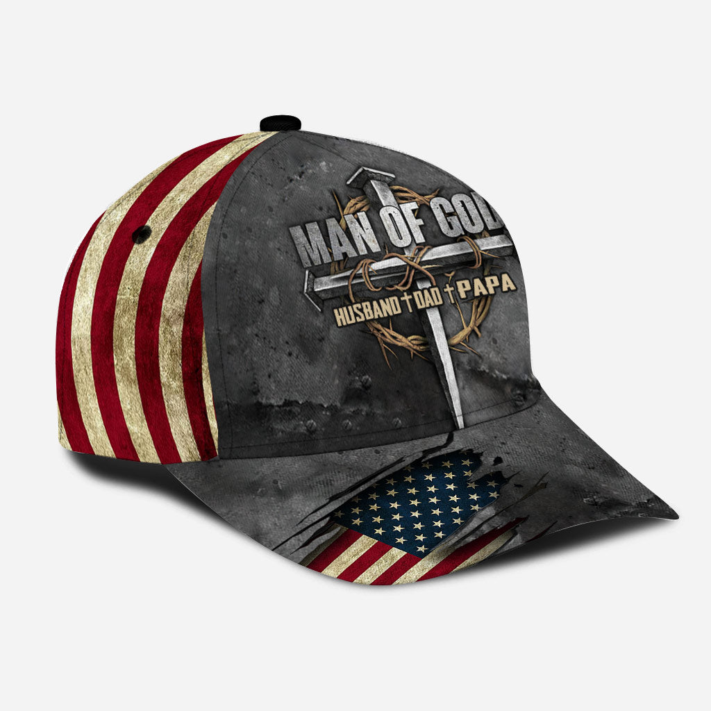 Dad The Man Of God Baseball Cap Hat Christian Classic Cap Hat CO0624