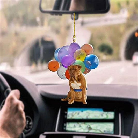Dogue De Bordeaux Dog Fly With Bubbles Car Hanging Ornament Dog Ornament Lasfour OO0838