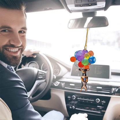 Dachshund Dog Fly With Bubbles Car Hanging Ornament Dog Ornament Lasfour OO0783