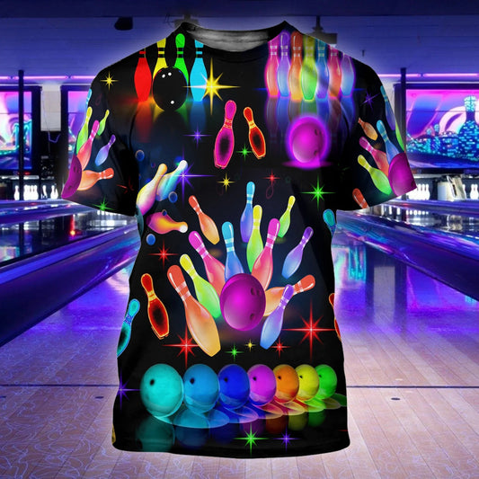 Bowling Rainbow Colorful Shirt For Men Women TO1334