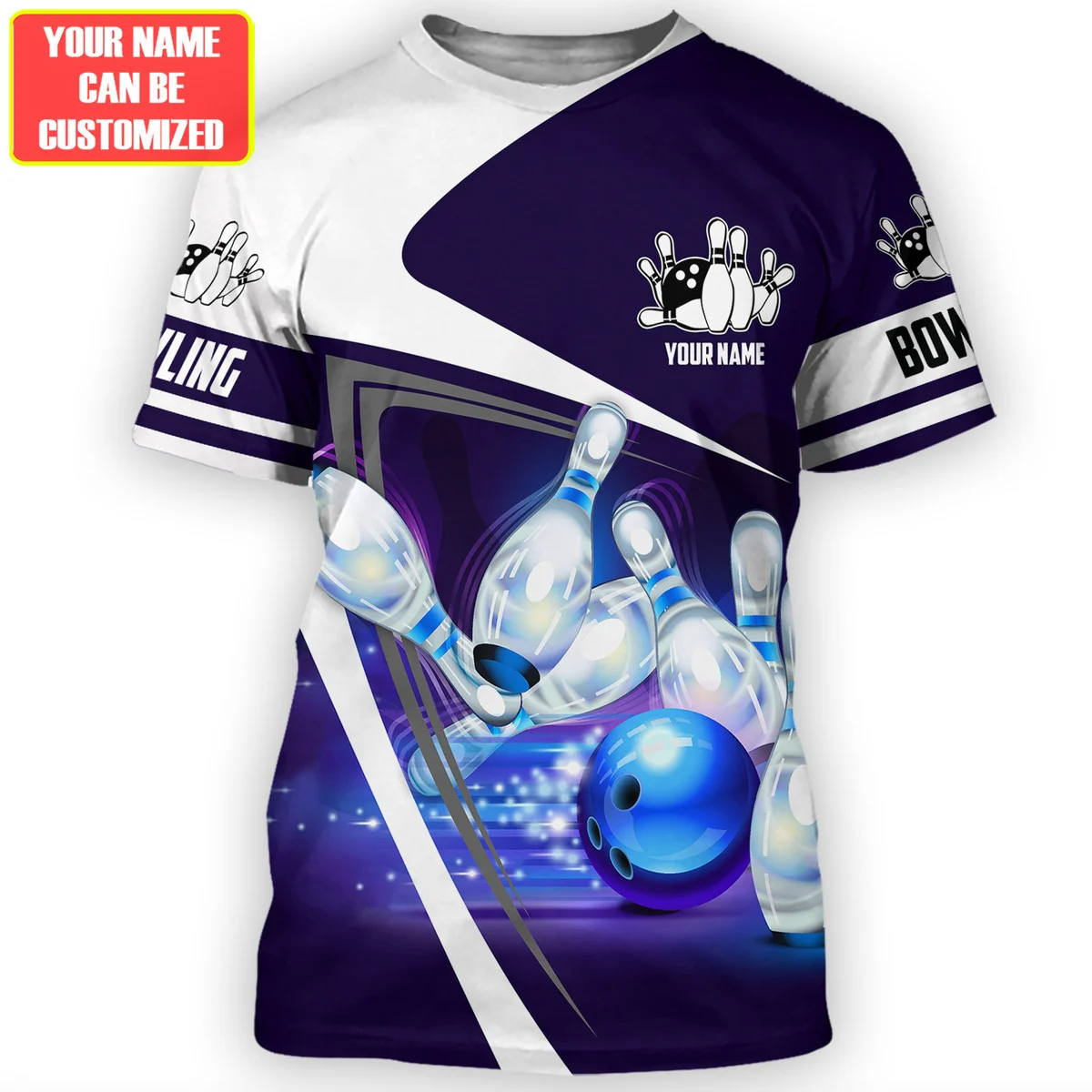 Personalized 3D All Over Print Bowling Shirt Team Player Uniform Play Bowling Shirts TO1341