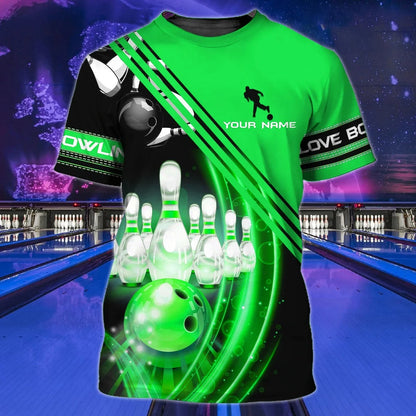 Custom Bowling Shirt Men Women Colorful 3D Bowling Team Uniform Gift To Bowling Player TO1921