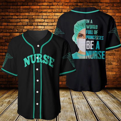 Nurse Symbol Personalized Baseball Jersey, Perfect Shirt for Register Nurse SO0186