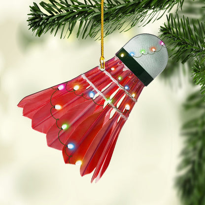 Badminton Multi Color Shaped Acrylic Ornaments, Gift for Badminton Player OO1747
