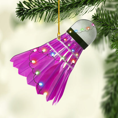 Badminton Multi Color Shaped Acrylic Ornaments, Gift for Badminton Player OO1747