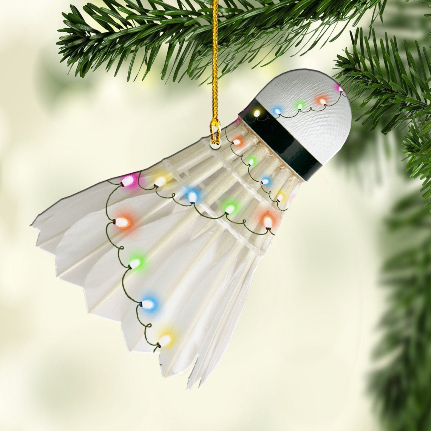 Badminton Multi Color Shaped Acrylic Ornaments, Gift for Badminton Player OO1747