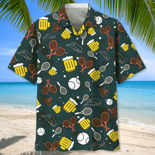 Funny Tool Tennis Hawaiian Shirt, Cool Short Sleeves Hawaiian Shirt, Idea Gift for Tennis Players HO5545