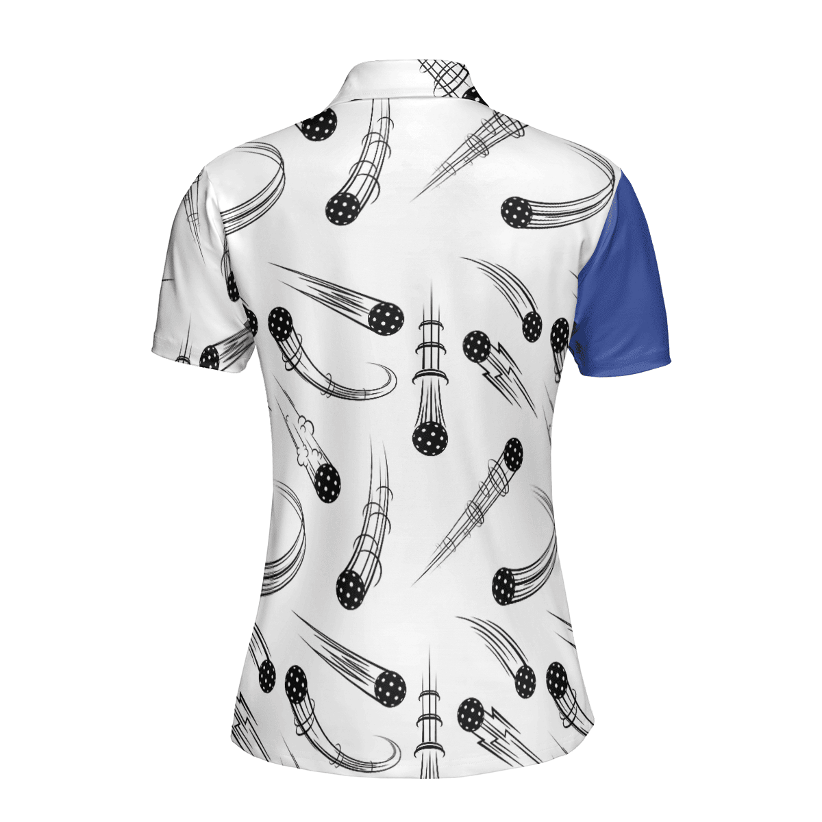 Blue White Pickleball Polo Shirt For Women, Gift for Pickleball Lovers SO1092