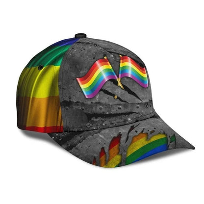Lgbt 3D All Over Printing Baseball Cap Hat, Couple Gay Gifts, Clasic Cap For Lesbian CO0326