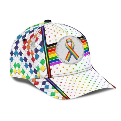 Lgbt 3D All Over Printing Baseball Cap Hat, Couple Gay Gifts, Clasic Cap For Lesbian CO0326