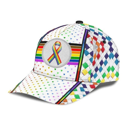 Lgbt 3D All Over Printing Baseball Cap Hat, Couple Gay Gifts, Clasic Cap For Lesbian CO0326