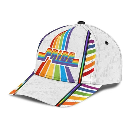 Lesbian Cap, Rainbow Human Beings White Background Lgbt Printing Baseball Cap Hat CO0308
