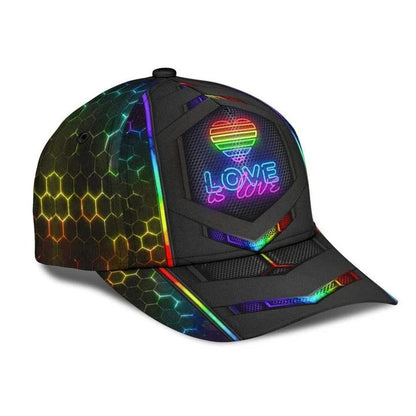 Lesbian Cap, Rainbow Human Beings White Background Lgbt Printing Baseball Cap Hat CO0308