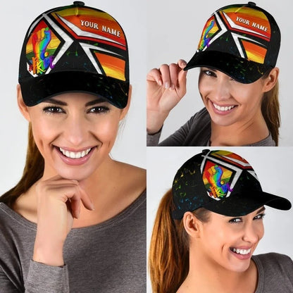 Personalized With Name Lgbtq Cap, I Don't Need Anyone's Approval Lgbt Printing Baseball Cap Hat CO0303