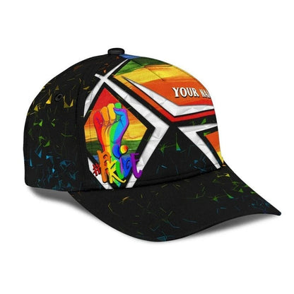 Personalized With Name Lgbtq Cap, I Don't Need Anyone's Approval Lgbt Printing Baseball Cap Hat CO0303