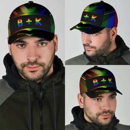 Pride Baseball Cap, Stop Hate Bright Color LGBT Printing Baseball 3D Cap Hat CO0295