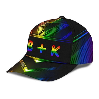 Pride Baseball Cap, Stop Hate Bright Color LGBT Printing Baseball 3D Cap Hat CO0295