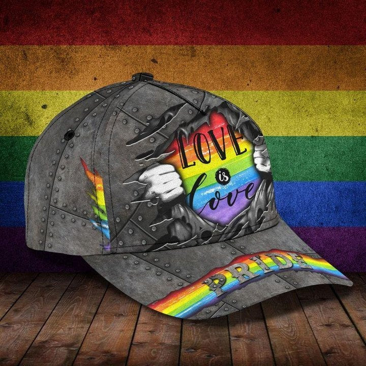 LGBT Pride Baseball Classic Cap, Fascinating Proud LGBT Pride Printing Baseball Cap Hat, Pride Gifts CO0266