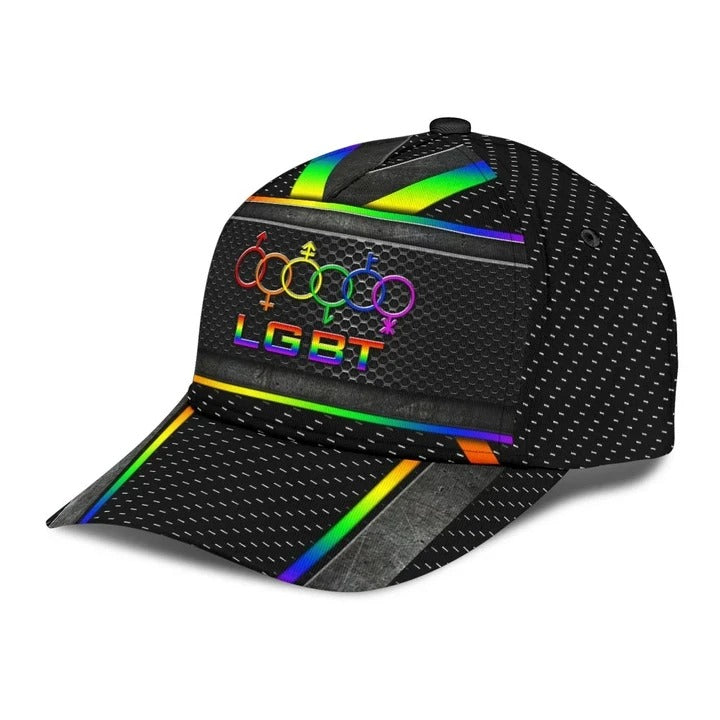 LGBT Pride Baseball Classic Cap, Fascinating Proud LGBT Pride Printing Baseball Cap Hat, Pride Gifts CO0266
