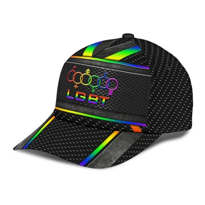 LGBT Pride Baseball Classic Cap, Fascinating Proud LGBT Pride Printing Baseball Cap Hat, Pride Gifts CO0266