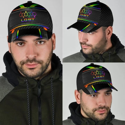 LGBT Pride Baseball Classic Cap, Fascinating Proud LGBT Pride Printing Baseball Cap Hat, Pride Gifts CO0266