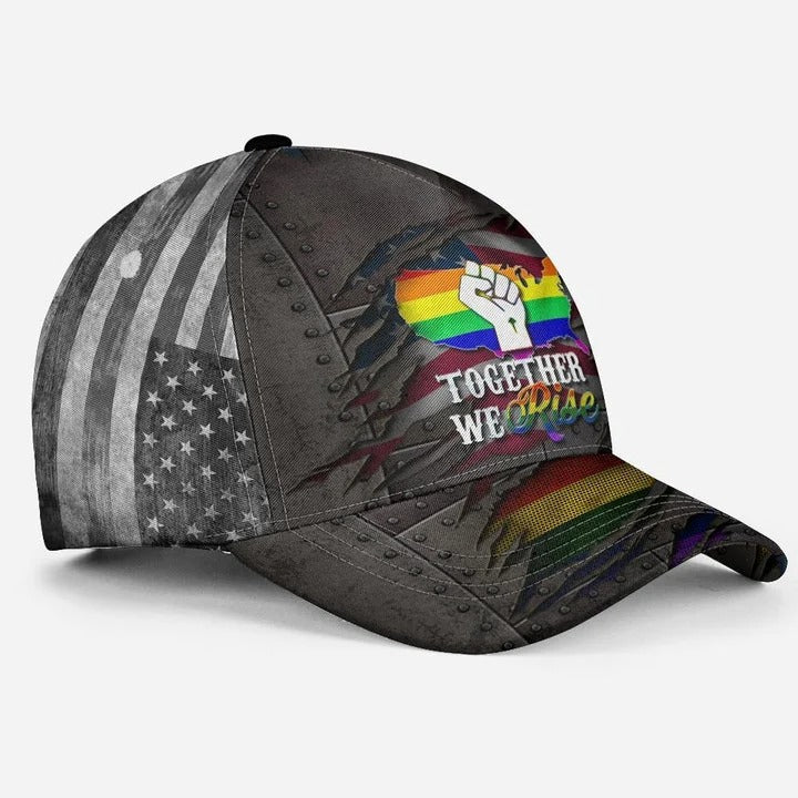 LGBT Pride Baseball Classic Cap, Fascinating Proud LGBT Pride Printing Baseball Cap Hat, Pride Gifts CO0266