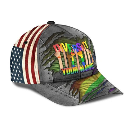 Personalized Pride 3D Baseball Cap For Pride Month, The Rights Of Lgbt People Printing Baseball Cap Hat CO0262