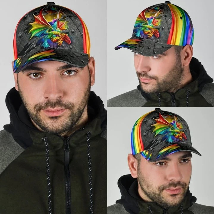 Everyone Should Be Allowed Love Lgbt Printing Baseball Cap Hat, Rainbow Lips Pride Hat CO0235
