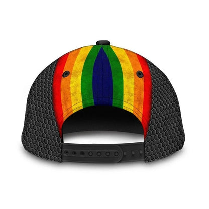 Retro LGBT Pride Classic Cap, Love Is Love Printing Baseball Cap Hat, Gay Pride Accessories CO0221