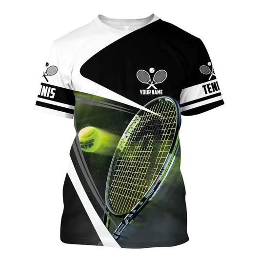 Personalized Name 3D All Over Print Tennis T Shirt Men Women, Tennis Player Uniform Hoodie TO2853
