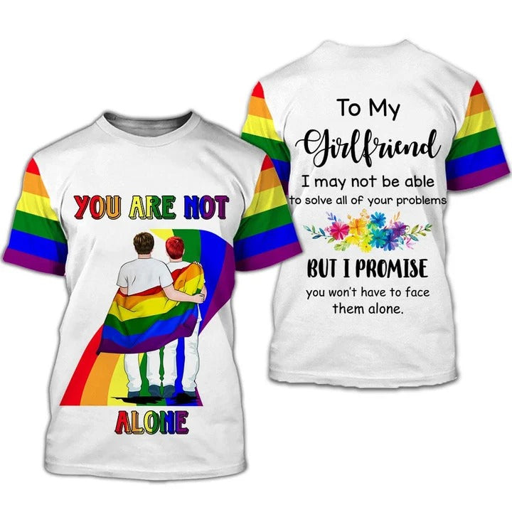3D All Over Printed Lgbt Shirt For Pride Skull Pride Love Is Love 3D Tee Shirt, I Live To Make A Difference T Shirt 3D LO0952