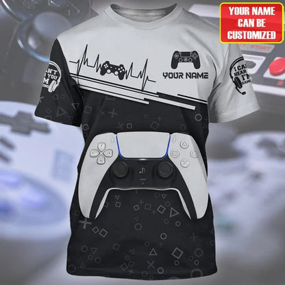 Custom Name 3D Print Gamer Shirt, Gaming Tshirt, Gamer Uniform TO2335