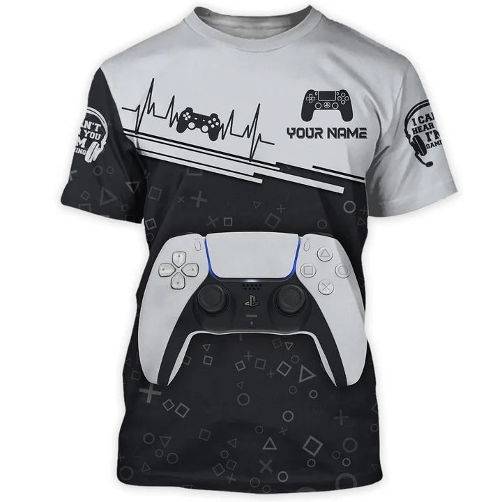 Custom Name 3D Print Gamer Shirt, Gaming Tshirt, Gamer Uniform TO2335