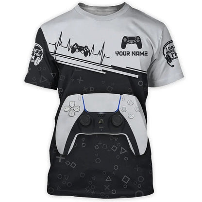 Custom Name 3D Print Gamer Shirt, Gaming Tshirt, Gamer Uniform TO2335