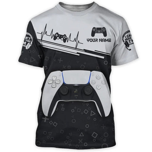 Custom Name 3D Print Gamer Shirt, Gaming Tshirt, Gamer Uniform TO2335