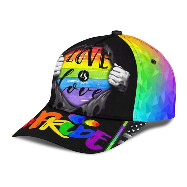 Love Is Love LGBT Pride Cap 3D Hat Classic Cap CA0294